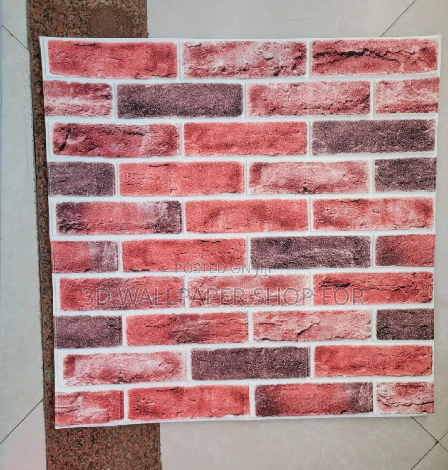 3d Wall Paper Sticker Bricks