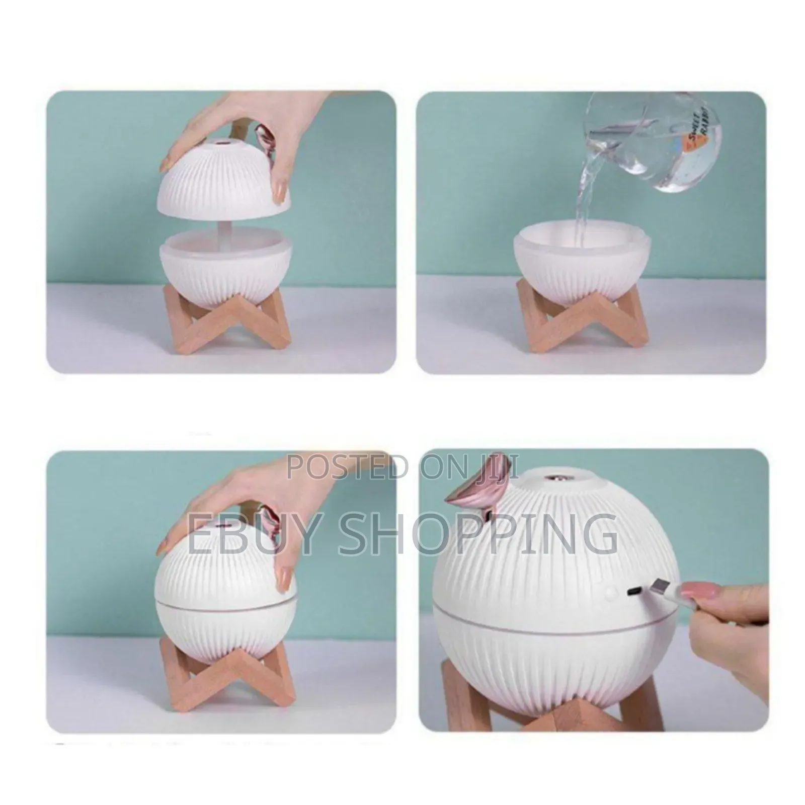 **Compact Humidifier With Led Light – Auto Shut-Off Safe**