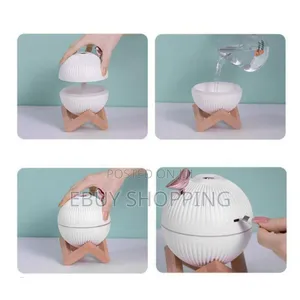 **Compact Humidifier With Led Light – Auto Shut-Off Safe**