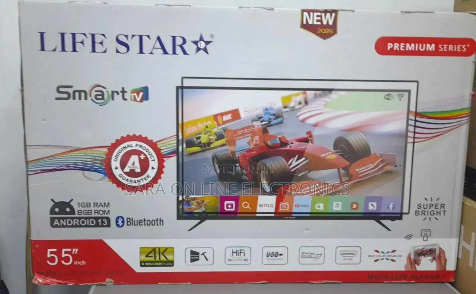 LIFE STAR 55" Smart TV | Android 13 | Brand New 2024