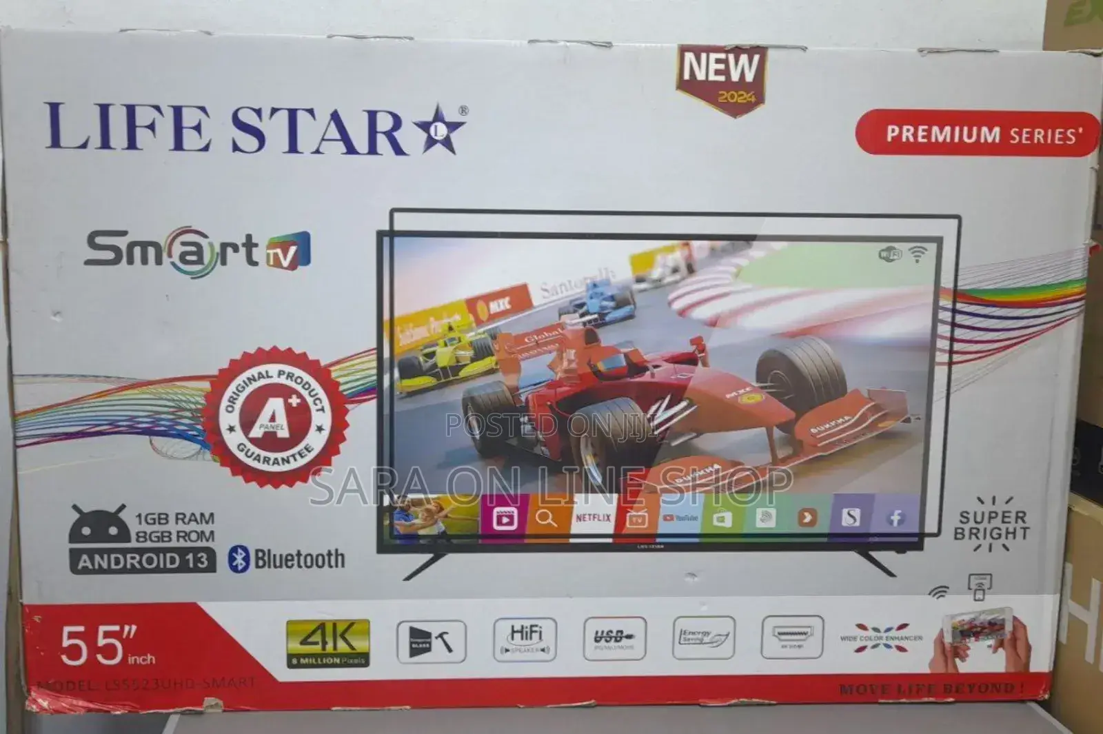 LIFE STAR 55" Smart TV | Android 13 | Brand New 2024