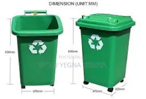 50L Volume Plastic Garbage Bins