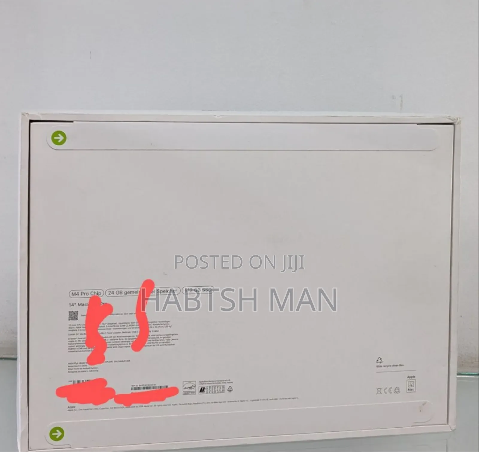 New Laptop Apple MacBook Pro 2024 M4 14-Inch 24GB Apple M4 SSD 512GB