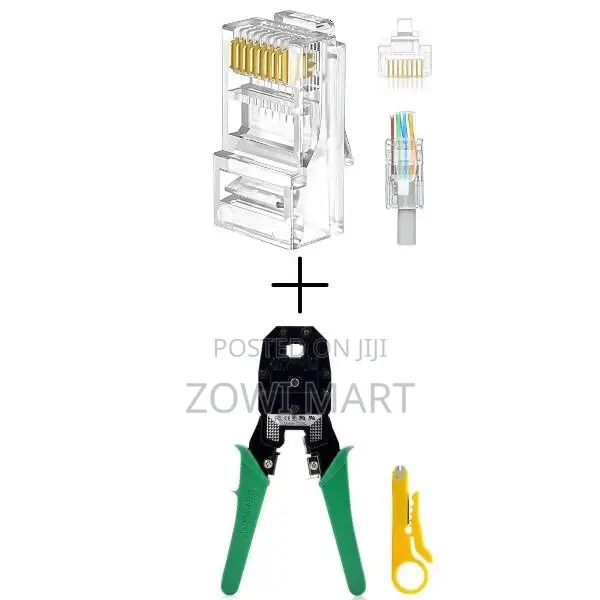 Crimping Crimper Tool +30 Pcs Rj45 Connectors