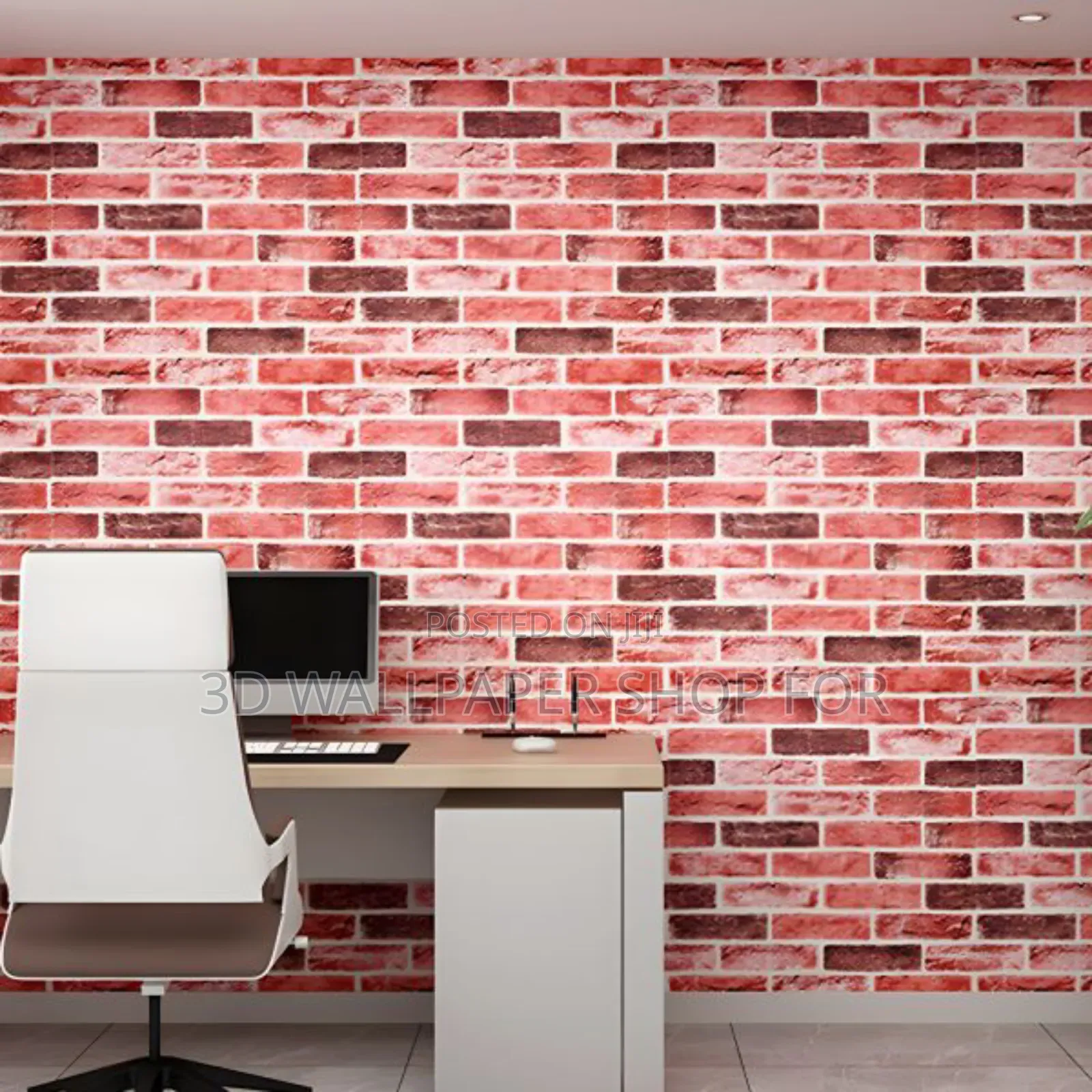 3d Brick Wall Designed Wall Paper