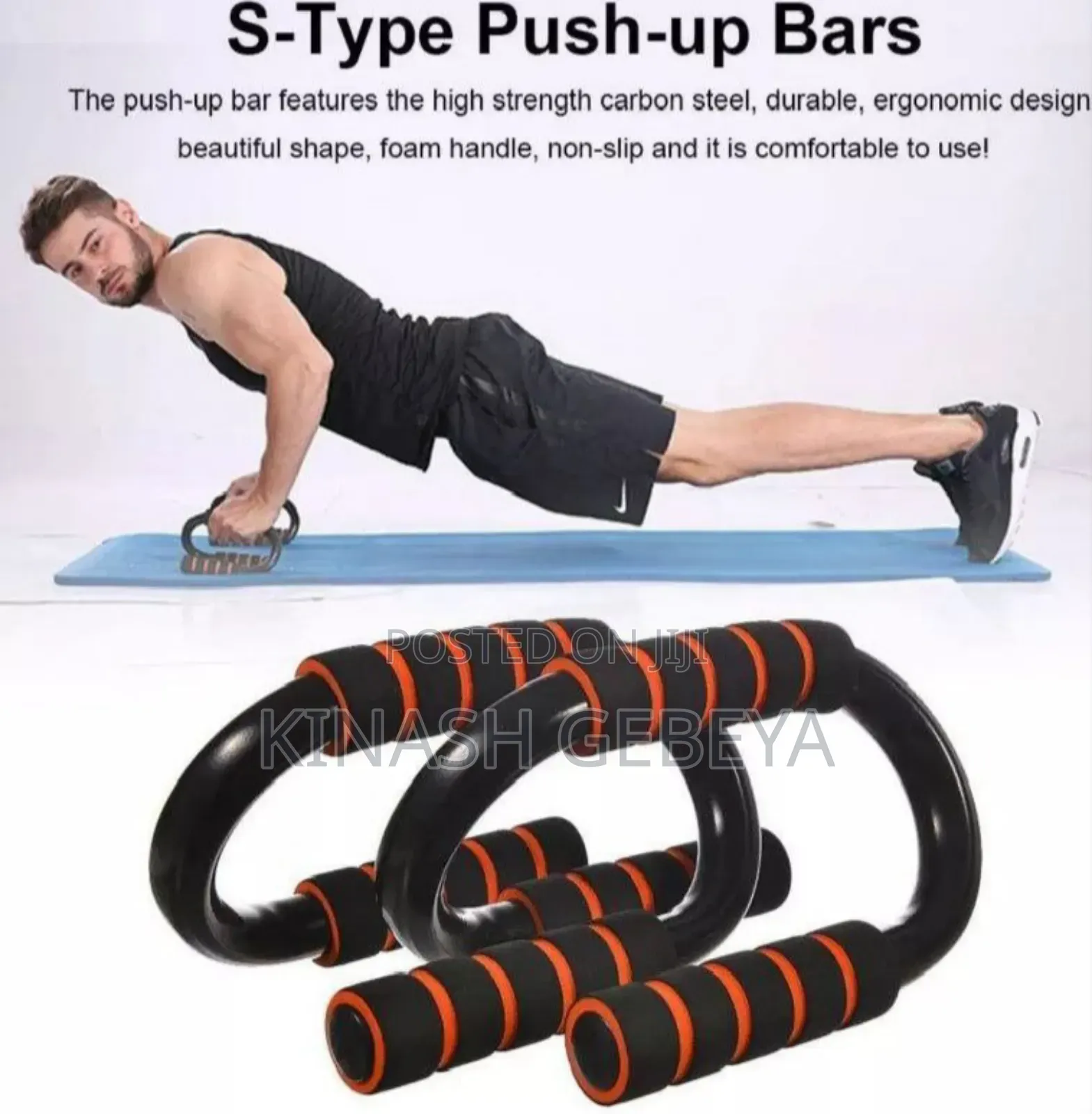 2pcs Anti Sweat Push Up Bars