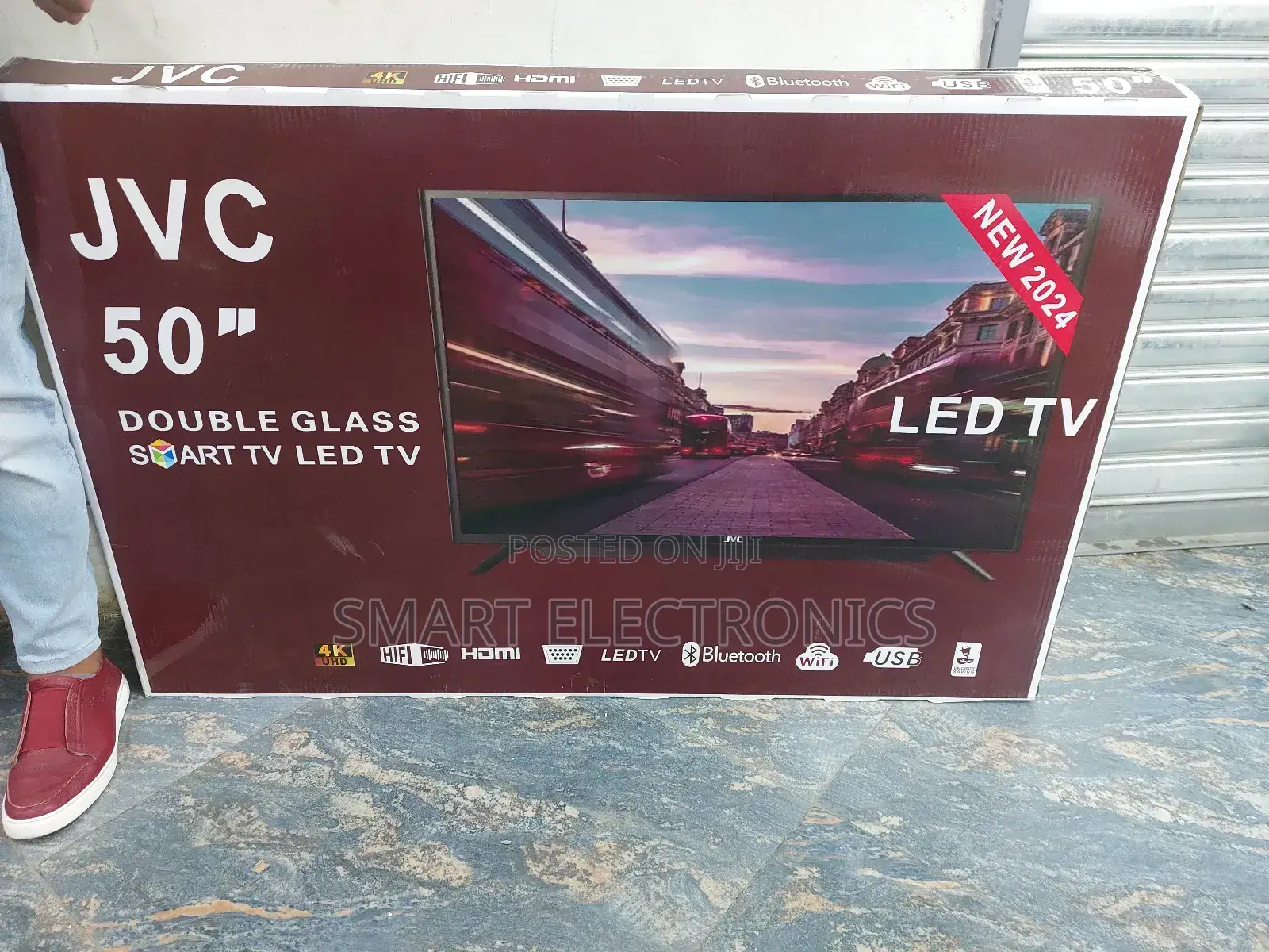 JVC 50 Inch TV Double Glass Smart Uhd TV