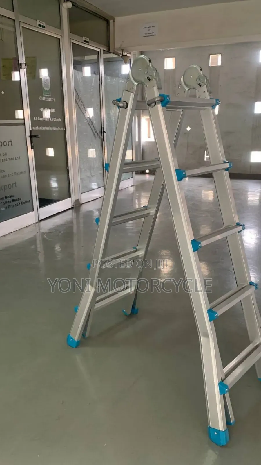 at Aluminum Construction Ladder