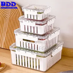  4 Refrigerator Food Storage Box