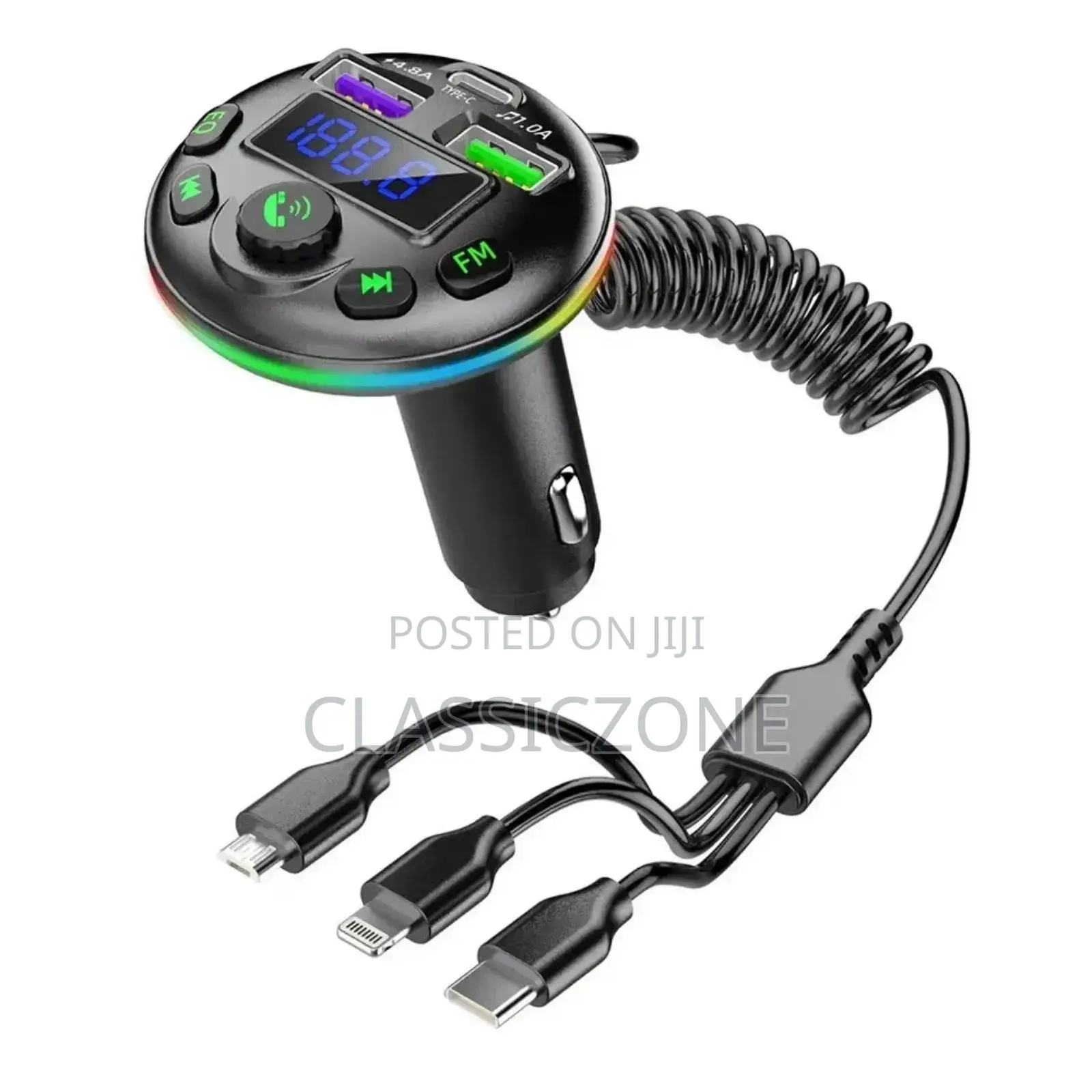 3in1 Car Charger and Mp3 Player