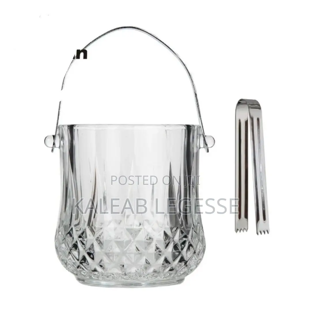 Cryatal Glass Ice Bucket