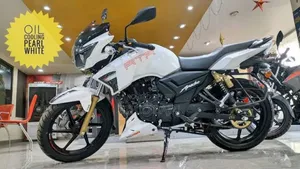 Photo - New TVS Apache 180 RTR 2024 White