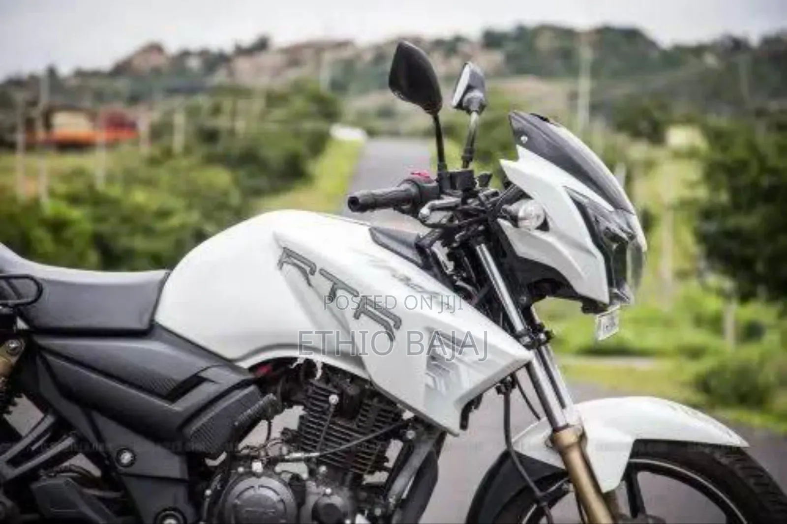 New TVS Apache 180 RTR 2024 White