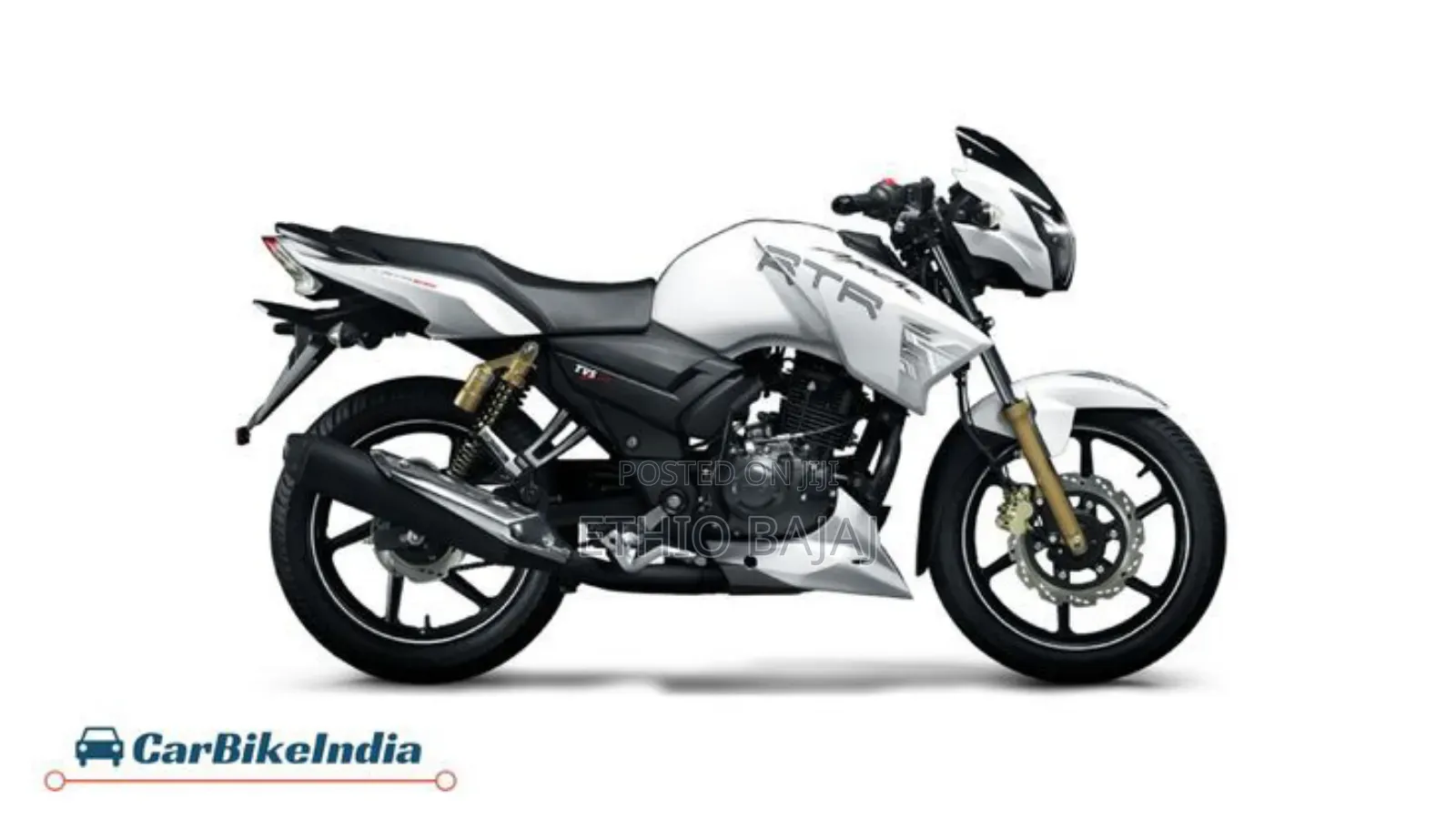 New TVS Apache 180 RTR 2024 White