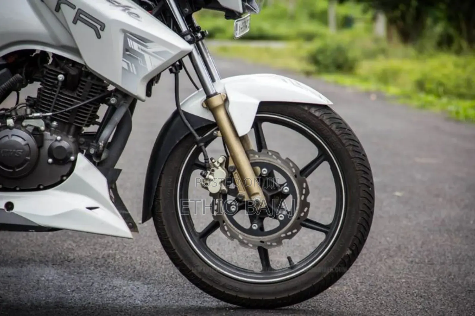 New TVS Apache 180 RTR 2024 White