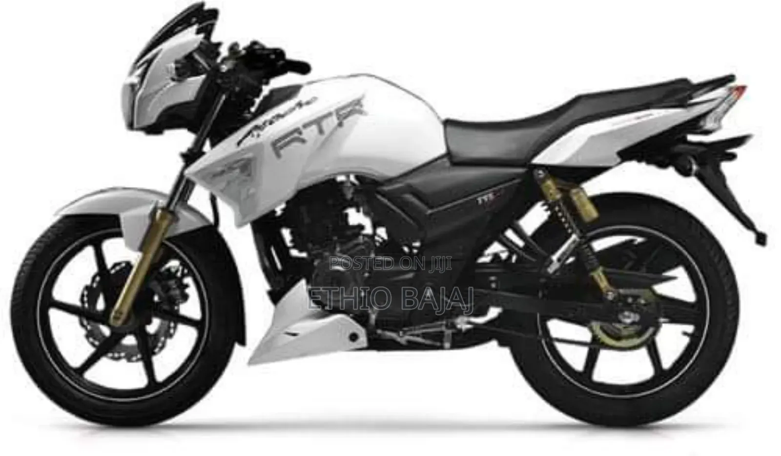 New TVS Apache 180 RTR 2024 White