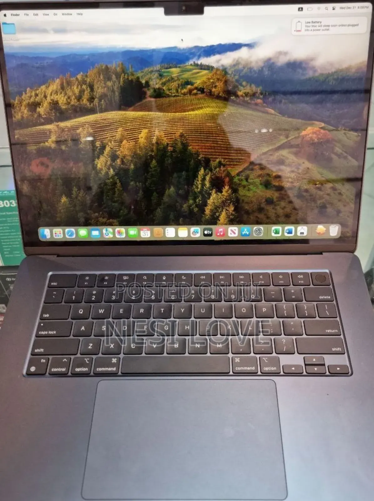 New Laptop Apple MacBook Air 2024 M3 15-Inch 8GB SSD 256GB