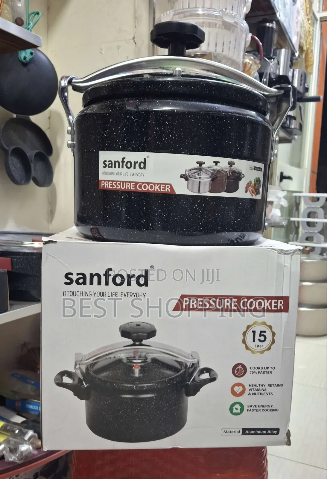 Sanford የሚጣድ የ Ceramic Pressure Cooker 9 Liter