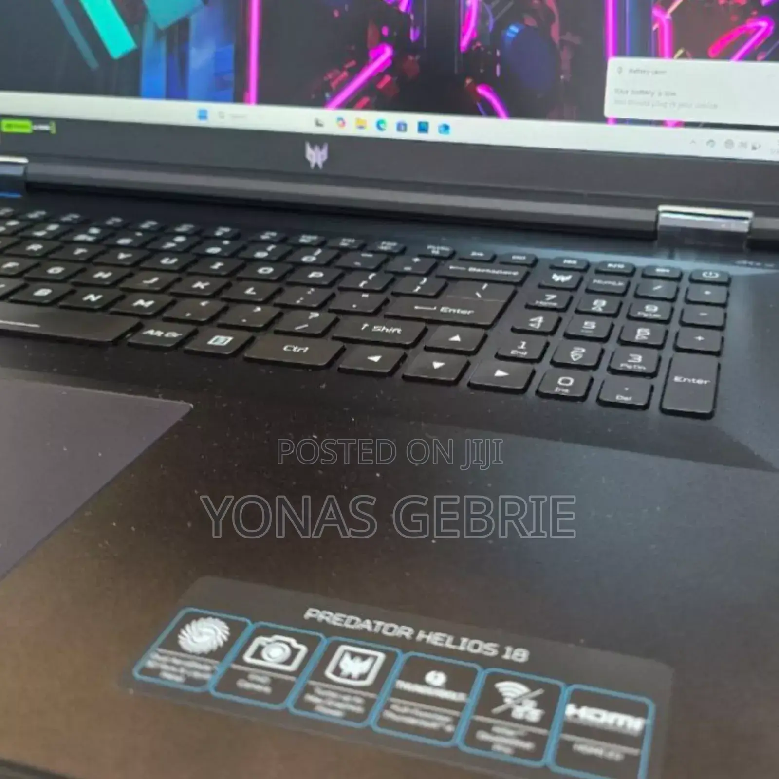 New Laptop Acer Predator Helios 18 PH18-71 16GB Intel Core I7 SSD 1T