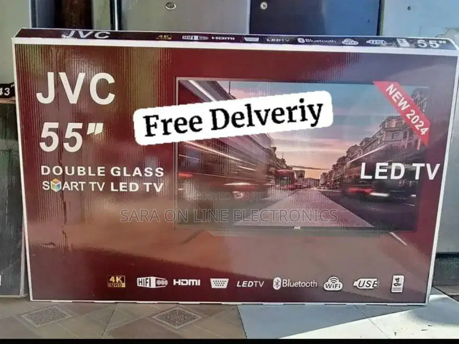 JVC 55” Smart TV – Android 13 – UHD – 58,500 ETB