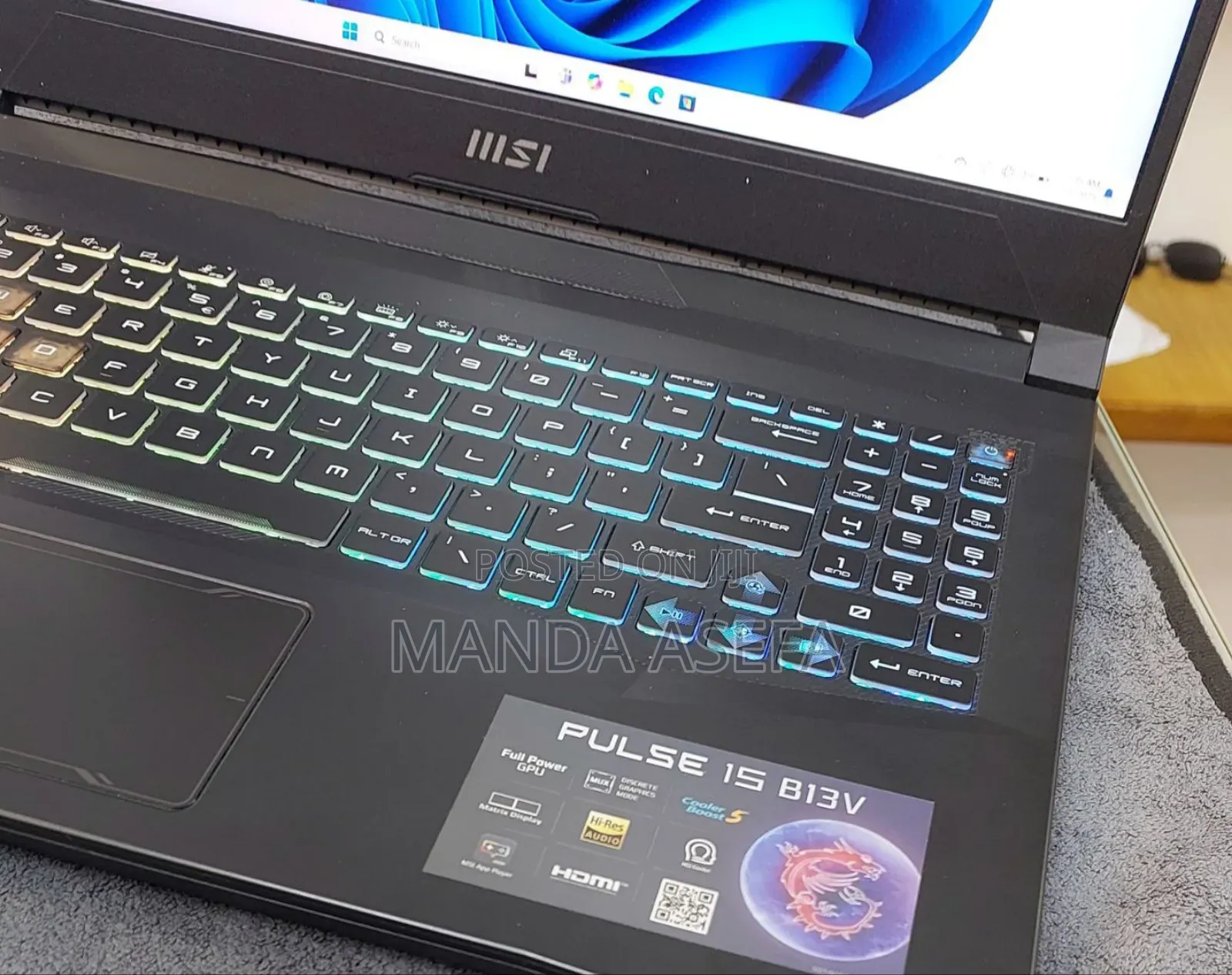 New Laptop MSI 16GB Intel Core I7 SSD 1T