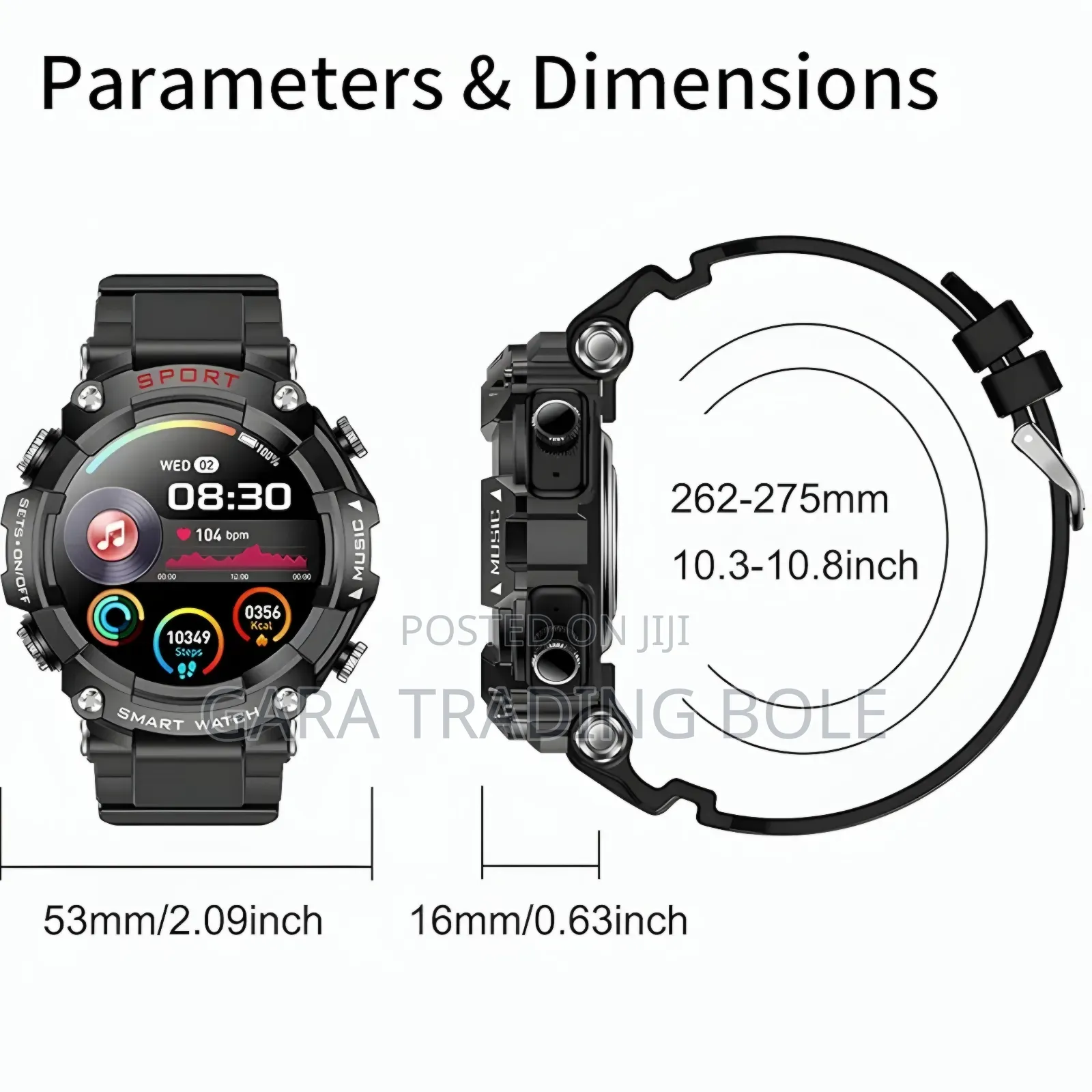 Hainoteko RW-27 Smartwatch With Earphones