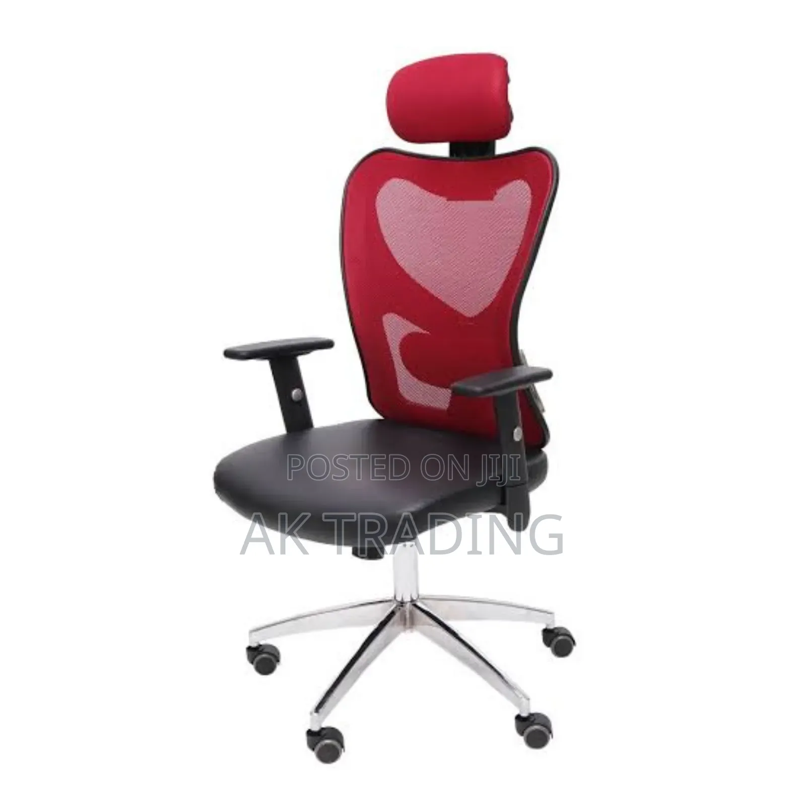 Manager Chair (ቀይ በጥቁር)