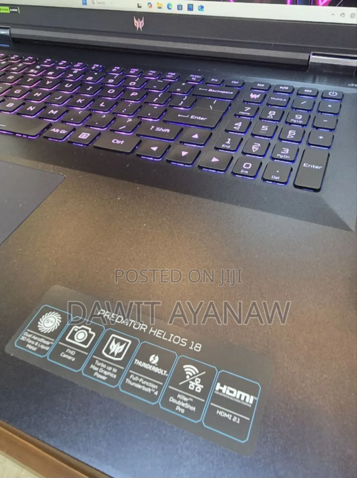 New Laptop Acer 16GB Intel Core I7 SSD 1T