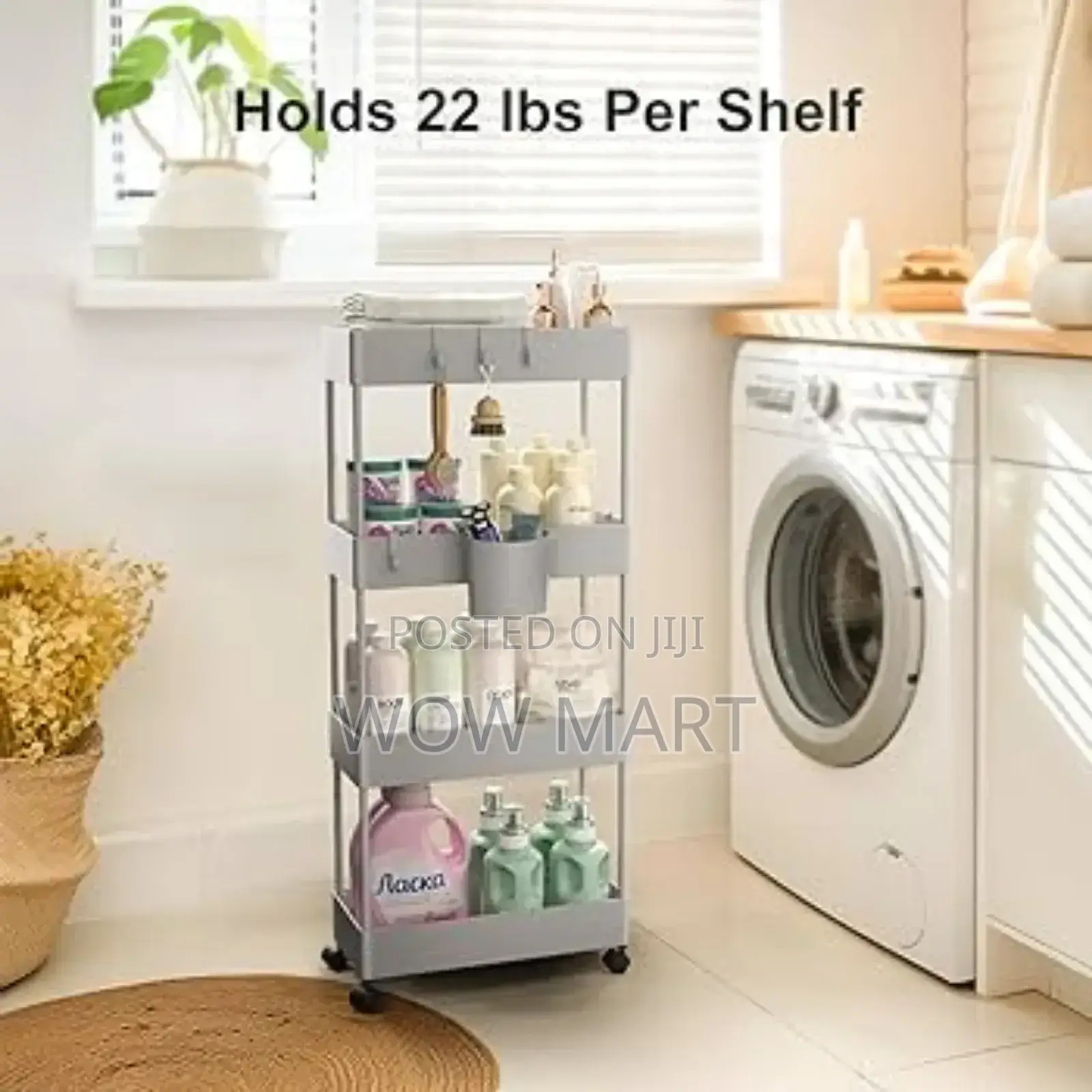 4 Tier Moveable Storage Rack
