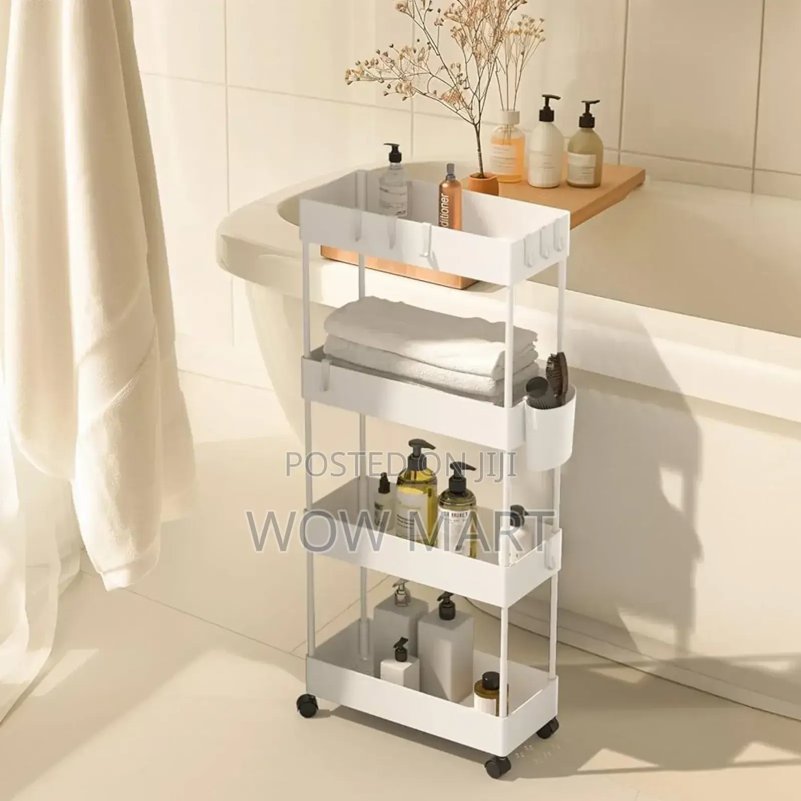 4 Tier Moveable Storage Rack