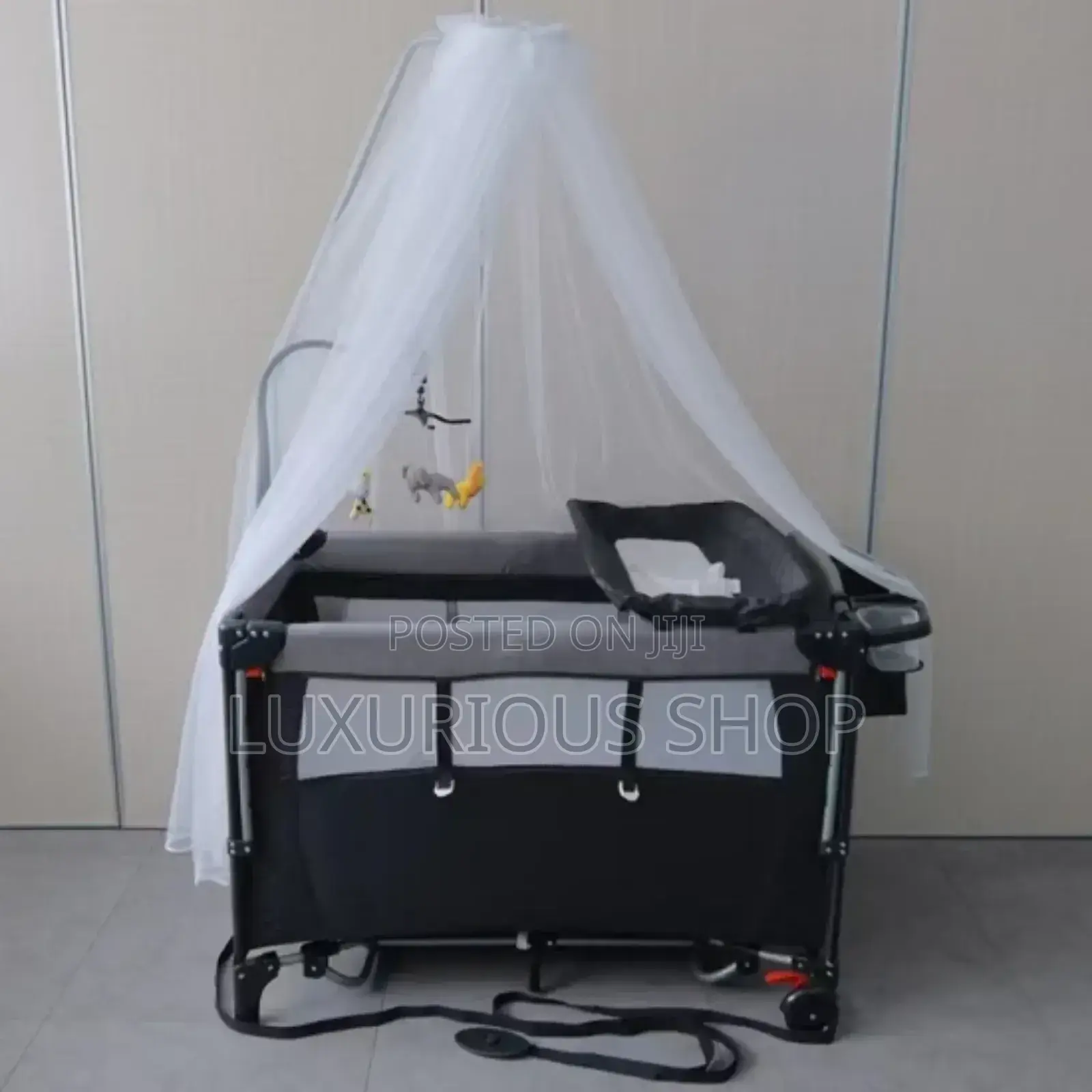 Deluxe Baby Bedside Crib Baby Bed የልጆች ማሰተኛ