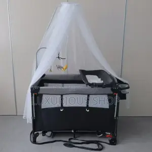 Deluxe Baby Bedside Crib Baby Bed የልጆች ማሰተኛ