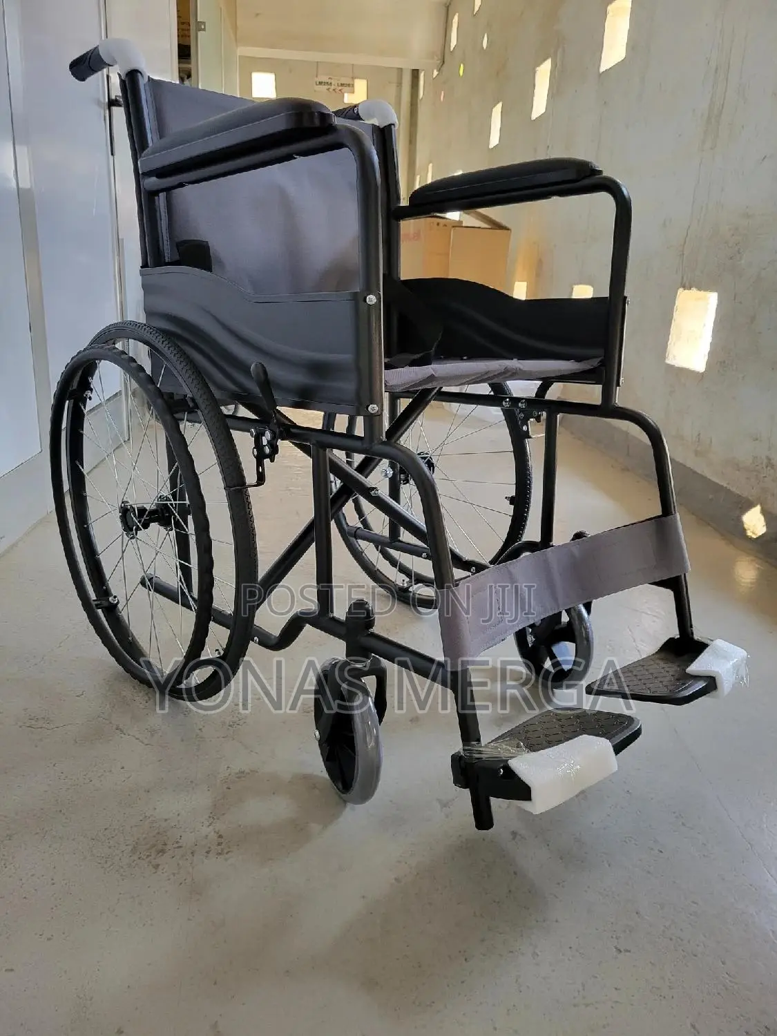 Transport Wheelchair: Folds Up for Storage¦|Wheelchair፭ዊልቼር