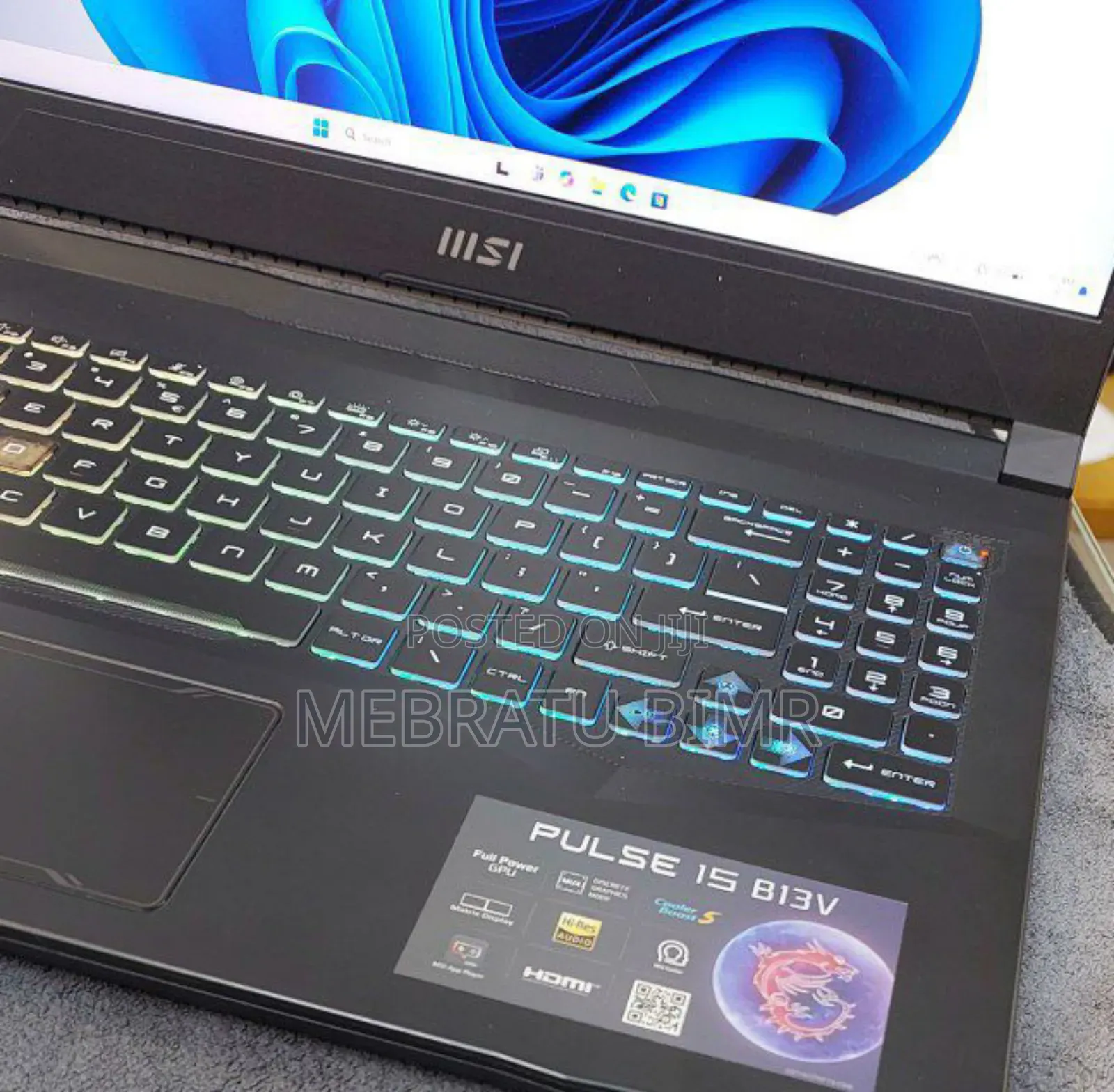 New Laptop MSI Pulse GL66 16GB Intel Core I7 SSD 1T