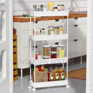 4 Tier Storage Organizer Shelf With Wheel