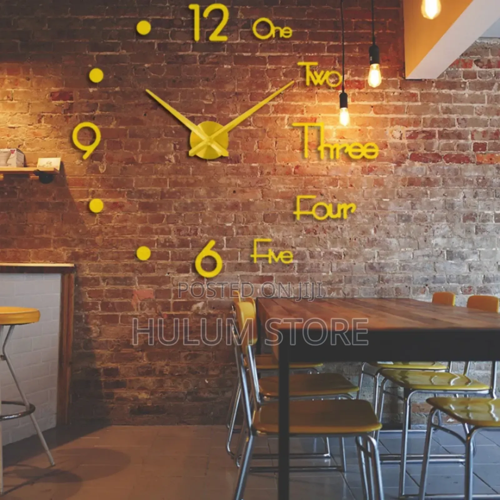 Frameless Modern Wall Clock