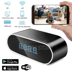 HD WIFI Clock Camera Is a 1080p Wifi Alarm Clock