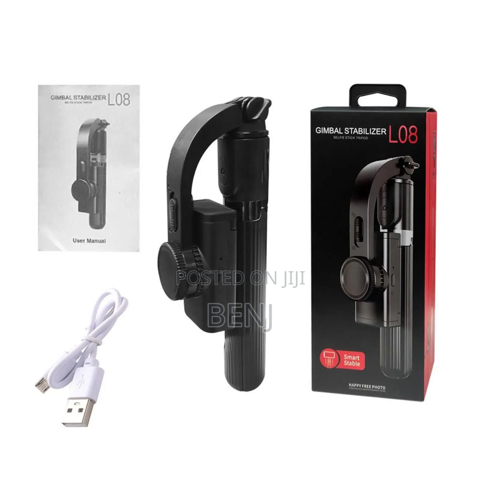 L08 Phone Gimbal | Stabilizer Selfie Stick Tripod 3 in 1