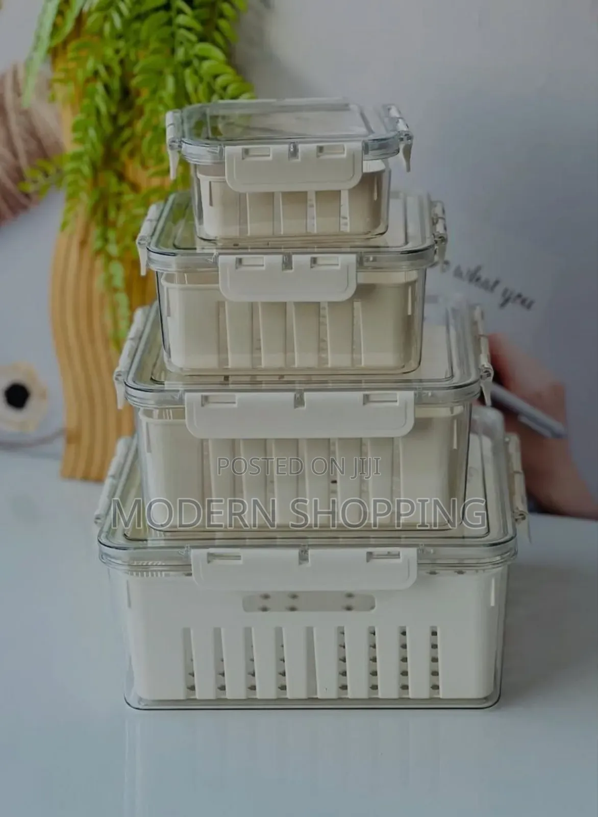 4 Refrigerator Food Storage Box