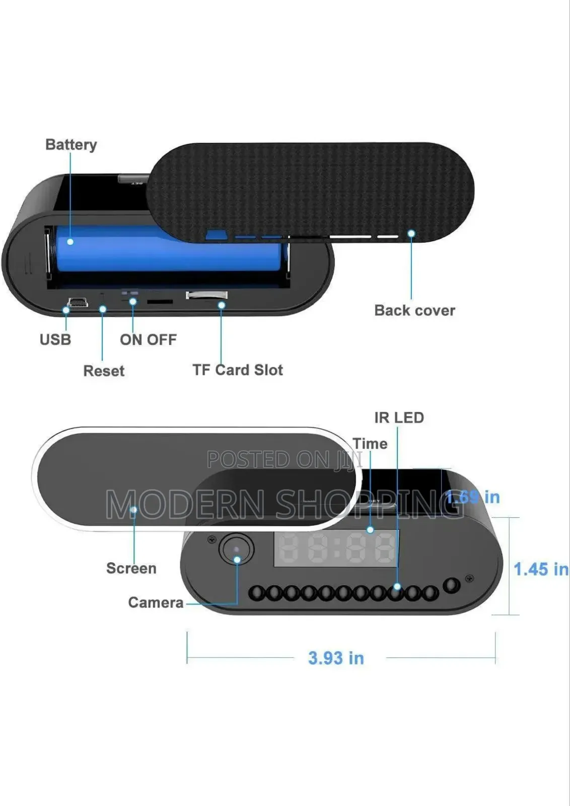 HD WIFI Clock Camera