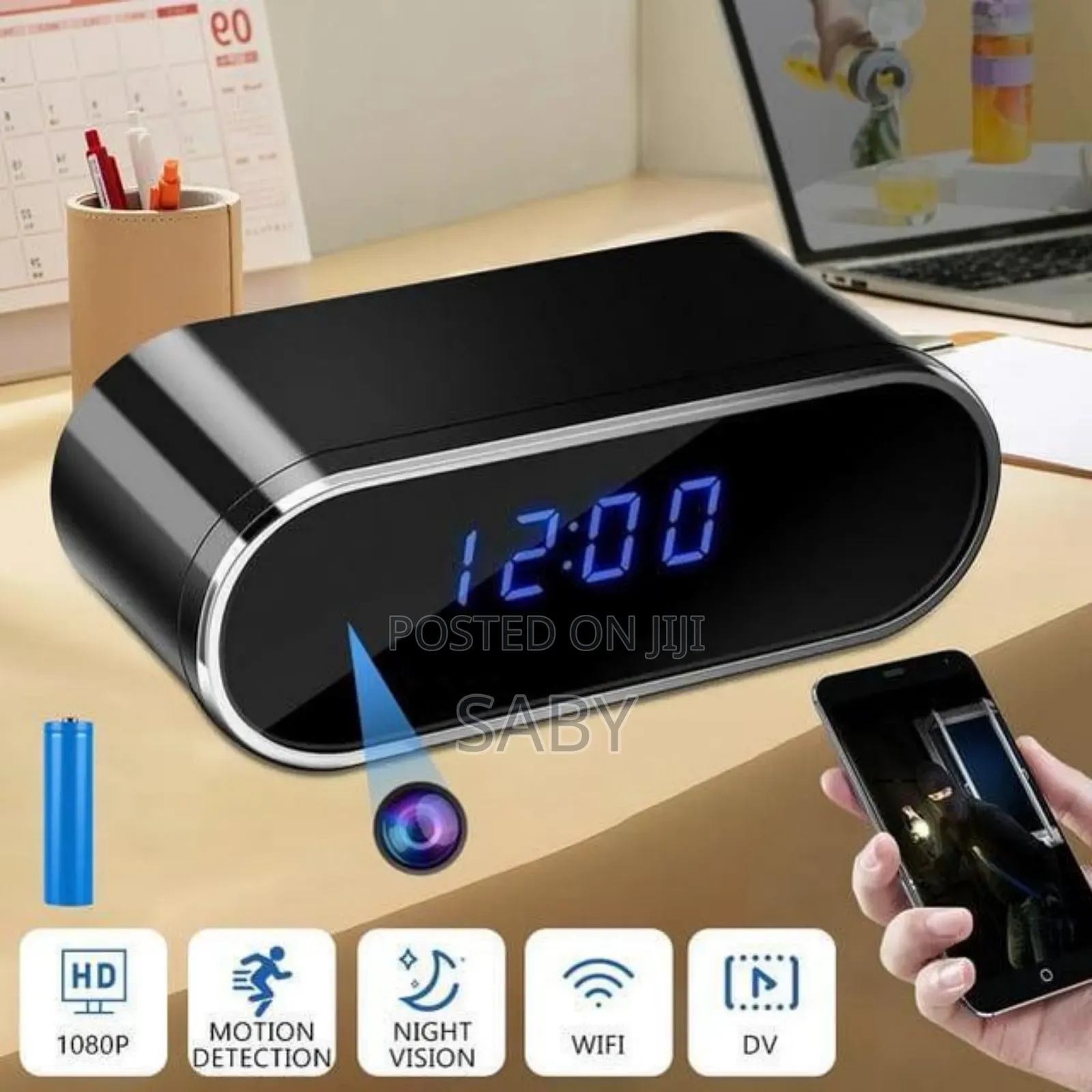 HD WIFI Clock Camera
