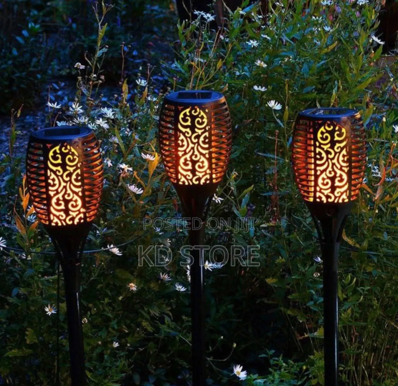 Solar Powered Flame LED Light