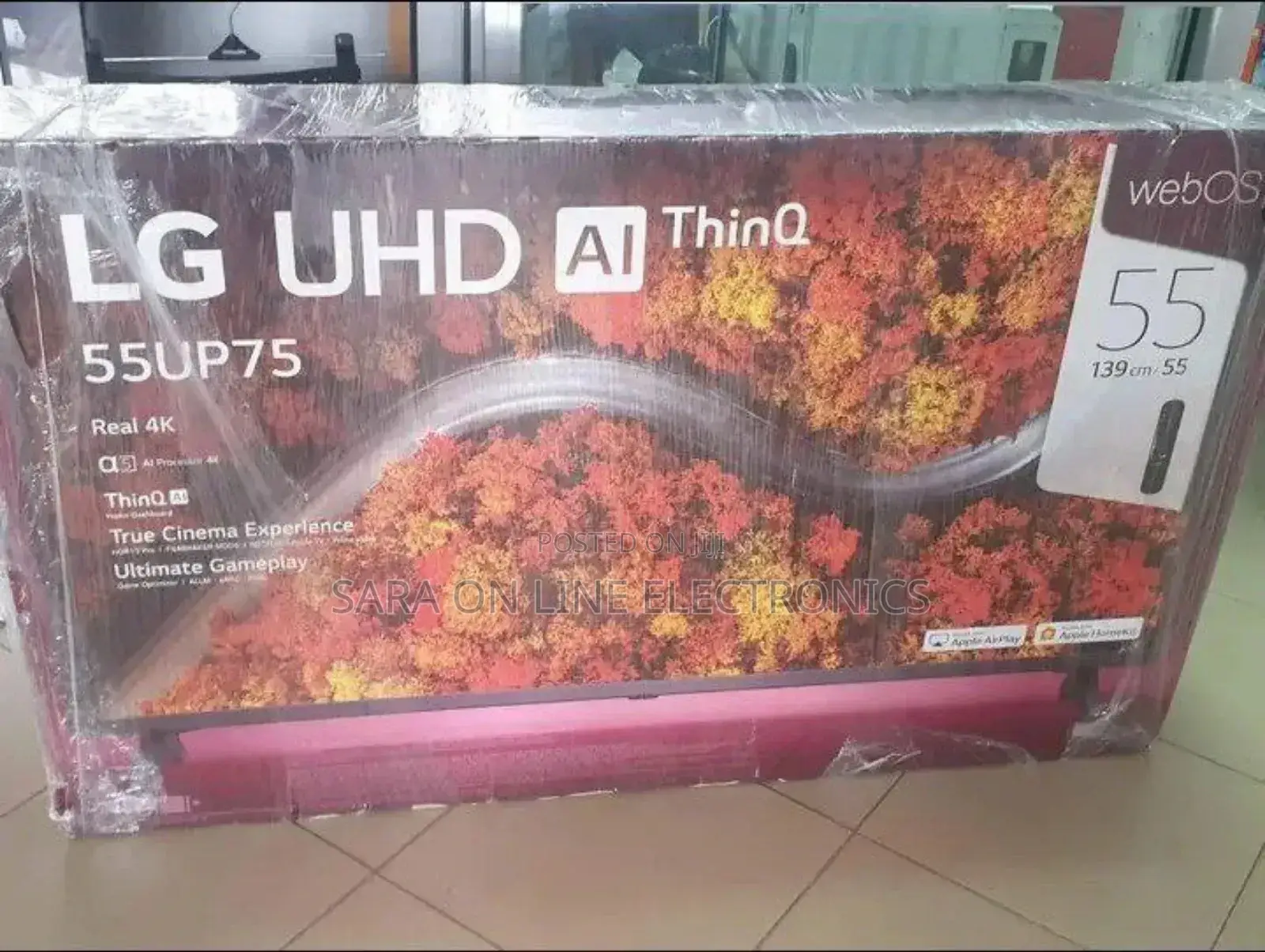 LG 55” Smart TV – UHD AI Thinq Model UP75 – 140,000 ETB