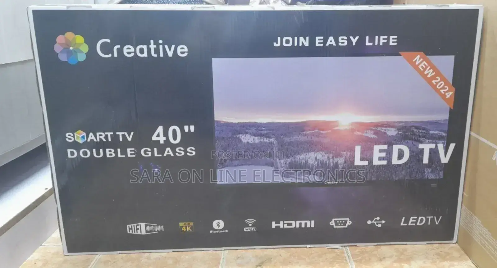 Creative 40” Smart LED TV – UHD Double Screen– 20,500 ETB