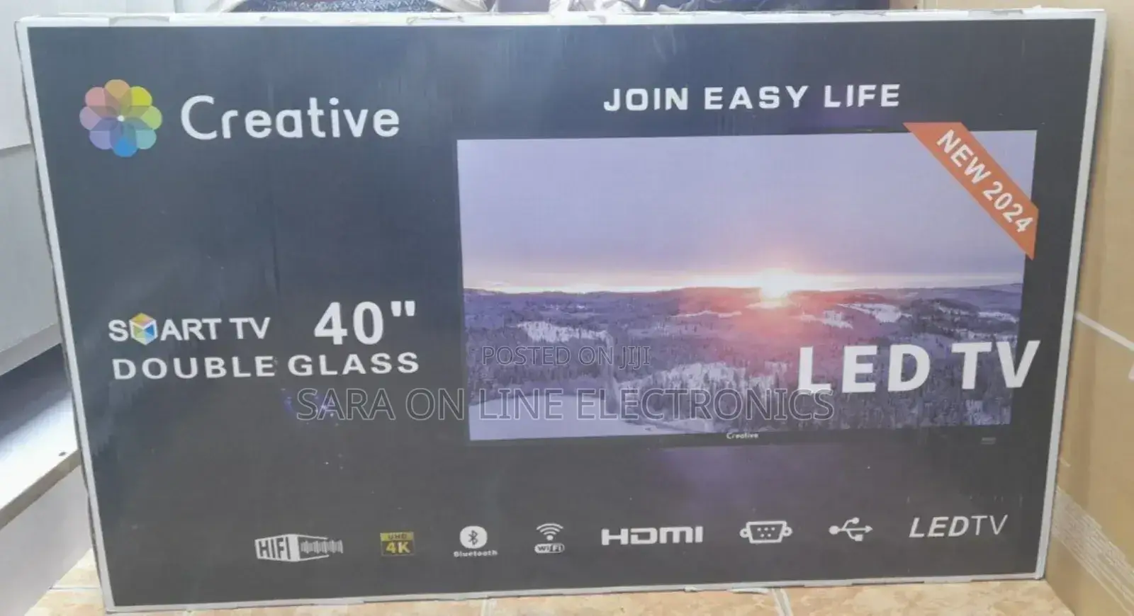 Creative 40” Smart LED TV – UHD Double Screen– 20,500 ETB