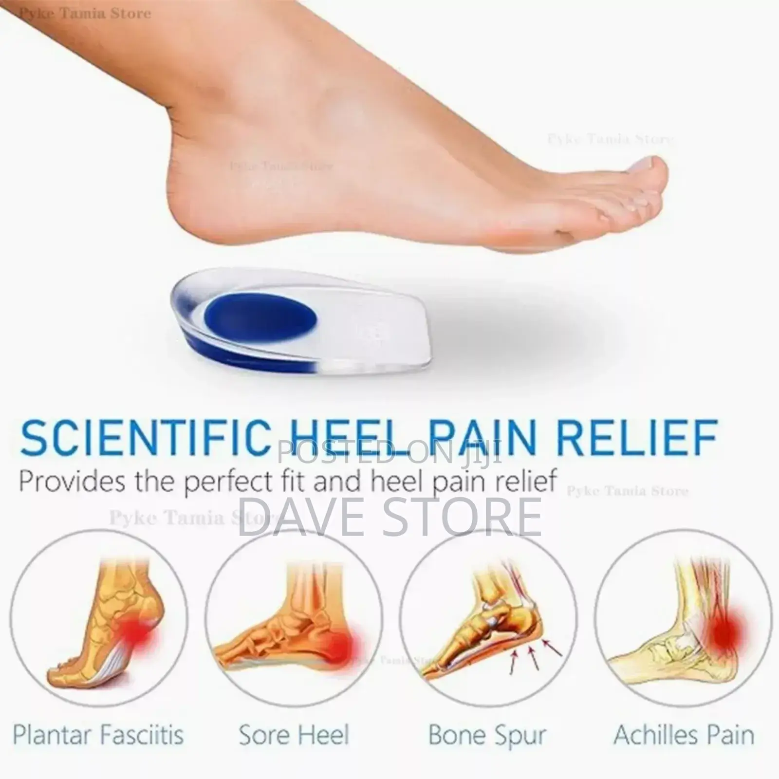 Silicone Gel Heel Cup Pad