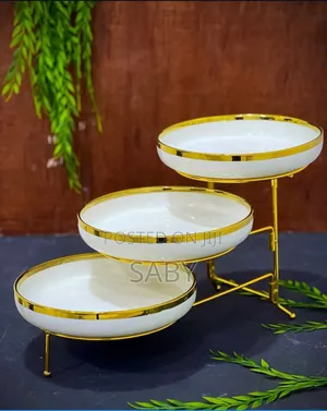 Photo - Metal Frame Three Tier Cookies And Cup Cake Stand
