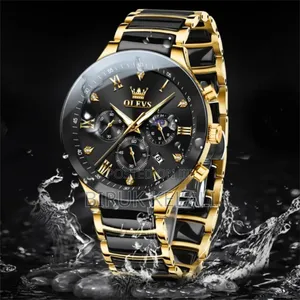 OLIVES Ceramic Chain Chronograph Active Watch