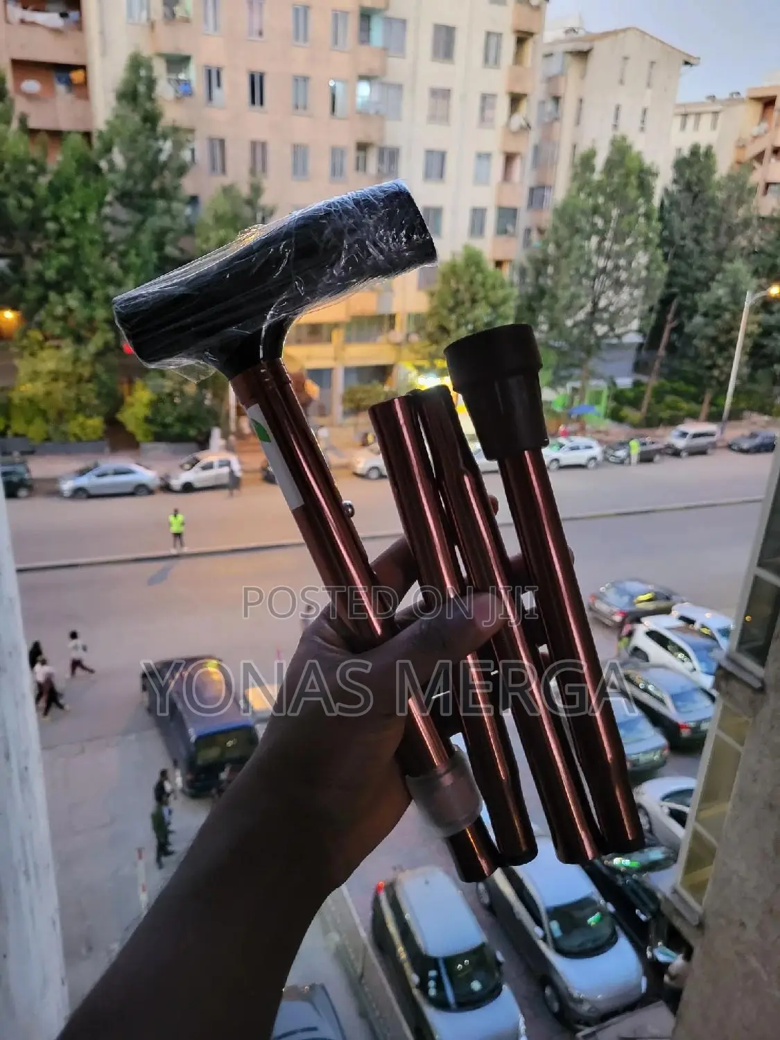 Elderly Stick Foldable፸∞Walking Stick፬¢Medvision Brown፲፼ከዘራ