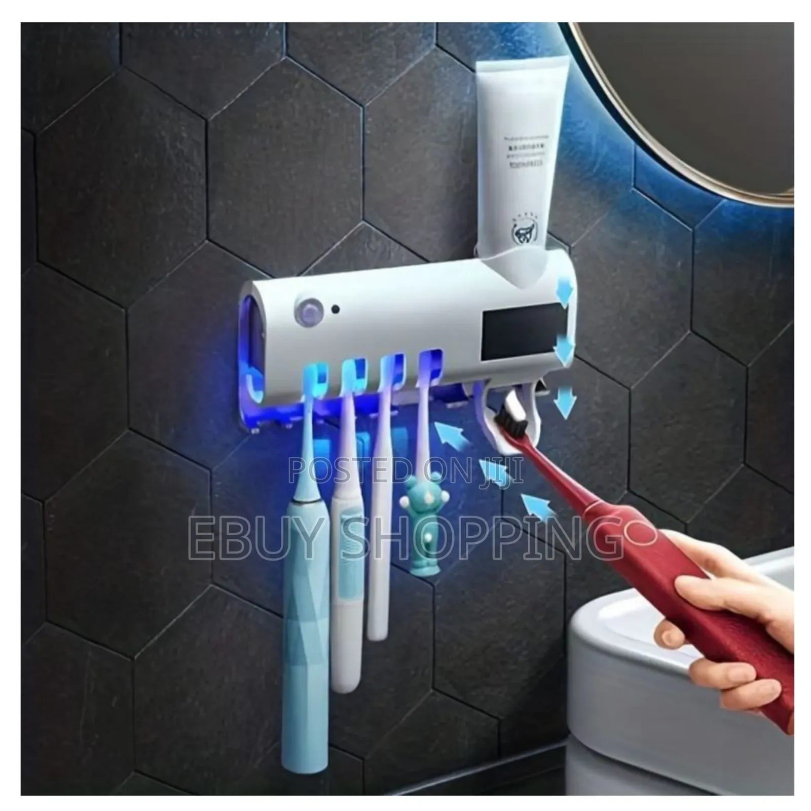 4 ጥርስ ብሩሾችን የሚይዝ Toothbrush Sterilizer